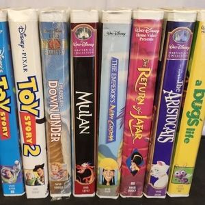 Lot Of 8 Walt Disney (Film Classics) VHS Collectibles Children Movies